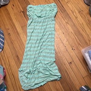 Green strapless dress. Pretty green. Women’s size XL